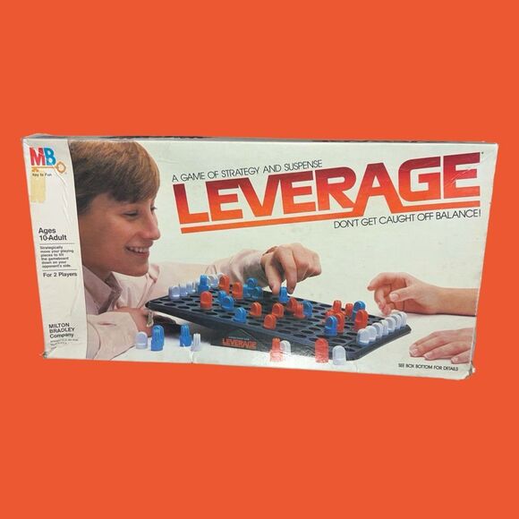 Vintage 1982 MB Leverage Board Game Don't Get Caught Off Balance - Picture 1 of 7